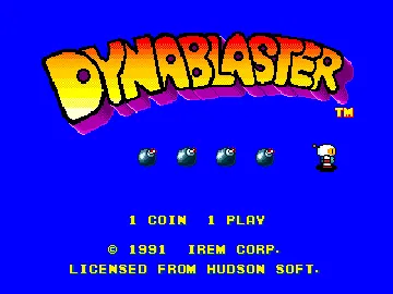 Dynablaster (World) screen shot title